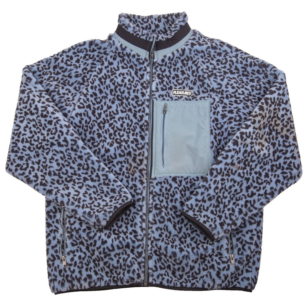 Pleasures‎ Wild Sherpa Men's Jacket Blue Size LG NWT!